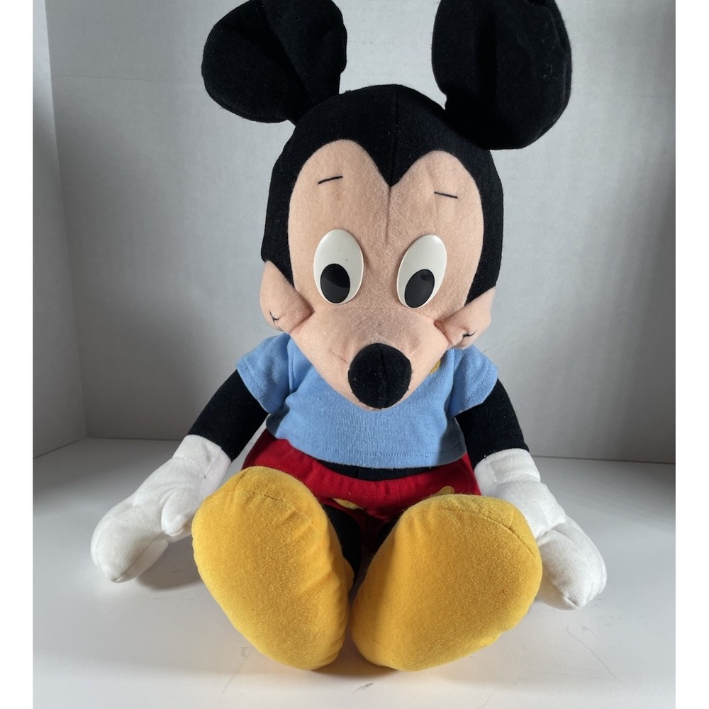 Vintage 1988 Playskool Disney Mickey Mouse‎ Talking Pull String Plush Doll 22